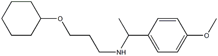 [3-(cyclohexyloxy)propyl][1-(4-methoxyphenyl)ethyl]amine 结构式