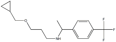 [3-(cyclopropylmethoxy)propyl]({1-[4-(trifluoromethyl)phenyl]ethyl})amine 结构式