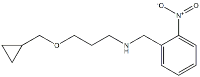 [3-(cyclopropylmethoxy)propyl][(2-nitrophenyl)methyl]amine 结构式