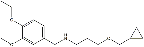 [3-(cyclopropylmethoxy)propyl][(4-ethoxy-3-methoxyphenyl)methyl]amine 结构式