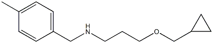 [3-(cyclopropylmethoxy)propyl][(4-methylphenyl)methyl]amine 结构式