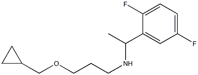 [3-(cyclopropylmethoxy)propyl][1-(2,5-difluorophenyl)ethyl]amine 结构式