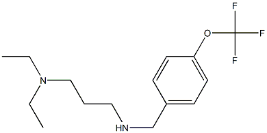 [3-(diethylamino)propyl]({[4-(trifluoromethoxy)phenyl]methyl})amine 结构式