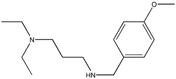 [3-(diethylamino)propyl][(4-methoxyphenyl)methyl]amine 结构式