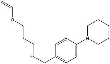 [3-(ethenyloxy)propyl]({[4-(piperidin-1-yl)phenyl]methyl})amine 结构式