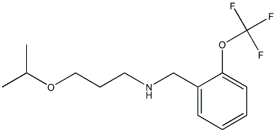 [3-(propan-2-yloxy)propyl]({[2-(trifluoromethoxy)phenyl]methyl})amine 结构式