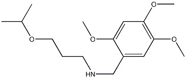 [3-(propan-2-yloxy)propyl][(2,4,5-trimethoxyphenyl)methyl]amine 结构式