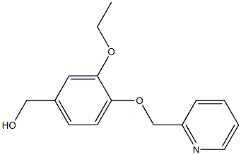 [3-ethoxy-4-(pyridin-2-ylmethoxy)phenyl]methanol 结构式