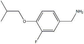 [3-fluoro-4-(2-methylpropoxy)phenyl]methanamine 结构式