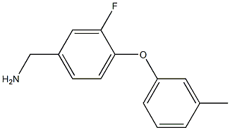 [3-fluoro-4-(3-methylphenoxy)phenyl]methanamine 结构式