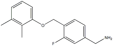 [4-(2,3-dimethylphenoxymethyl)-3-fluorophenyl]methanamine 结构式