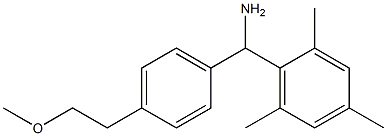 [4-(2-methoxyethyl)phenyl](2,4,6-trimethylphenyl)methanamine 结构式