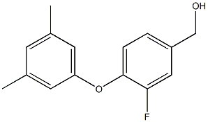 [4-(3,5-dimethylphenoxy)-3-fluorophenyl]methanol 结构式