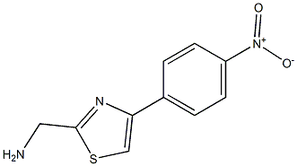 [4-(4-nitrophenyl)-1,3-thiazol-2-yl]methanamine 结构式