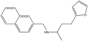 [4-(furan-2-yl)butan-2-yl](naphthalen-2-ylmethyl)amine 结构式