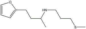 [4-(furan-2-yl)butan-2-yl][3-(methylsulfanyl)propyl]amine 结构式