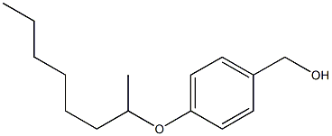 [4-(octan-2-yloxy)phenyl]methanol 结构式