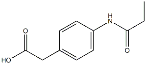 [4-(propionylamino)phenyl]acetic acid 结构式