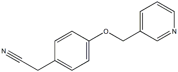 [4-(pyridin-3-ylmethoxy)phenyl]acetonitrile 结构式