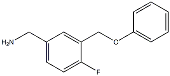 [4-fluoro-3-(phenoxymethyl)phenyl]methanamine 结构式