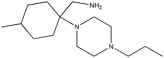 [4-methyl-1-(4-propylpiperazin-1-yl)cyclohexyl]methylamine 结构式