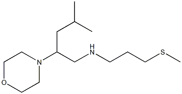 [4-methyl-2-(morpholin-4-yl)pentyl][3-(methylsulfanyl)propyl]amine 结构式