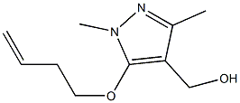 [5-(but-3-en-1-yloxy)-1,3-dimethyl-1H-pyrazol-4-yl]methanol 结构式