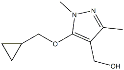 [5-(cyclopropylmethoxy)-1,3-dimethyl-1H-pyrazol-4-yl]methanol 结构式