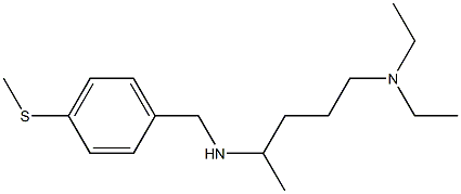 [5-(diethylamino)pentan-2-yl]({[4-(methylsulfanyl)phenyl]methyl})amine 结构式
