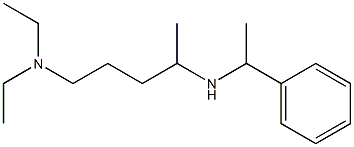 [5-(diethylamino)pentan-2-yl](1-phenylethyl)amine 结构式