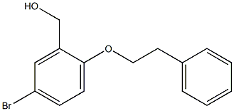 [5-bromo-2-(2-phenylethoxy)phenyl]methanol 结构式