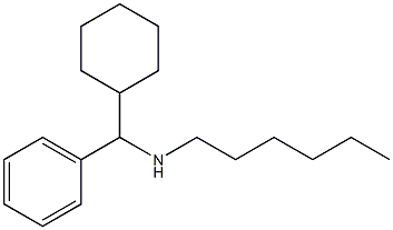 [cyclohexyl(phenyl)methyl](hexyl)amine 结构式