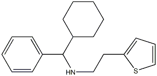 [cyclohexyl(phenyl)methyl][2-(thiophen-2-yl)ethyl]amine 结构式