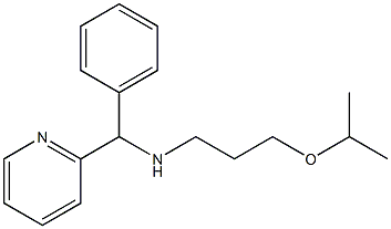 [phenyl(pyridin-2-yl)methyl][3-(propan-2-yloxy)propyl]amine 结构式