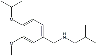 {[3-methoxy-4-(propan-2-yloxy)phenyl]methyl}(2-methylpropyl)amine 结构式