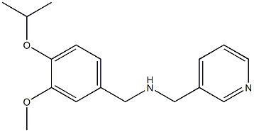 {[3-methoxy-4-(propan-2-yloxy)phenyl]methyl}(pyridin-3-ylmethyl)amine 结构式