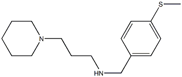 {[4-(methylsulfanyl)phenyl]methyl}[3-(piperidin-1-yl)propyl]amine 结构式