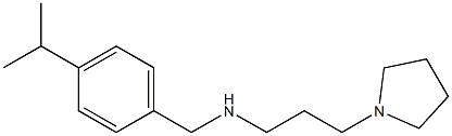 {[4-(propan-2-yl)phenyl]methyl}[3-(pyrrolidin-1-yl)propyl]amine 结构式