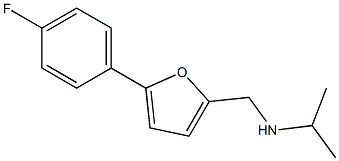 {[5-(4-fluorophenyl)furan-2-yl]methyl}(propan-2-yl)amine 结构式