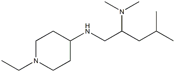 {1-[(1-ethylpiperidin-4-yl)amino]-4-methylpentan-2-yl}dimethylamine 结构式