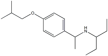 {1-[4-(2-methylpropoxy)phenyl]ethyl}(pentan-3-yl)amine 结构式