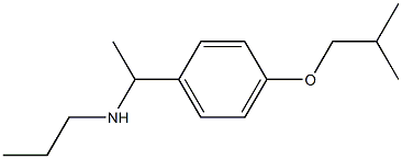 {1-[4-(2-methylpropoxy)phenyl]ethyl}(propyl)amine 结构式