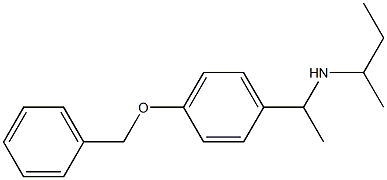 {1-[4-(benzyloxy)phenyl]ethyl}(butan-2-yl)amine 结构式