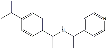 {1-[4-(propan-2-yl)phenyl]ethyl}[1-(pyridin-4-yl)ethyl]amine 结构式