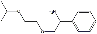 {1-amino-2-[2-(propan-2-yloxy)ethoxy]ethyl}benzene 结构式