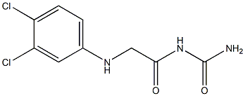 {2-[(3,4-dichlorophenyl)amino]acetyl}urea 结构式