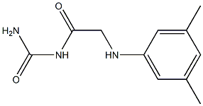 {2-[(3,5-dimethylphenyl)amino]acetyl}urea 结构式