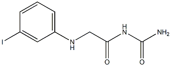 {2-[(3-iodophenyl)amino]acetyl}urea 结构式