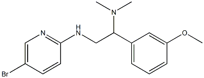 {2-[(5-bromopyridin-2-yl)amino]-1-(3-methoxyphenyl)ethyl}dimethylamine 结构式