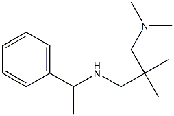 {2-[(dimethylamino)methyl]-2-methylpropyl}(1-phenylethyl)amine 结构式